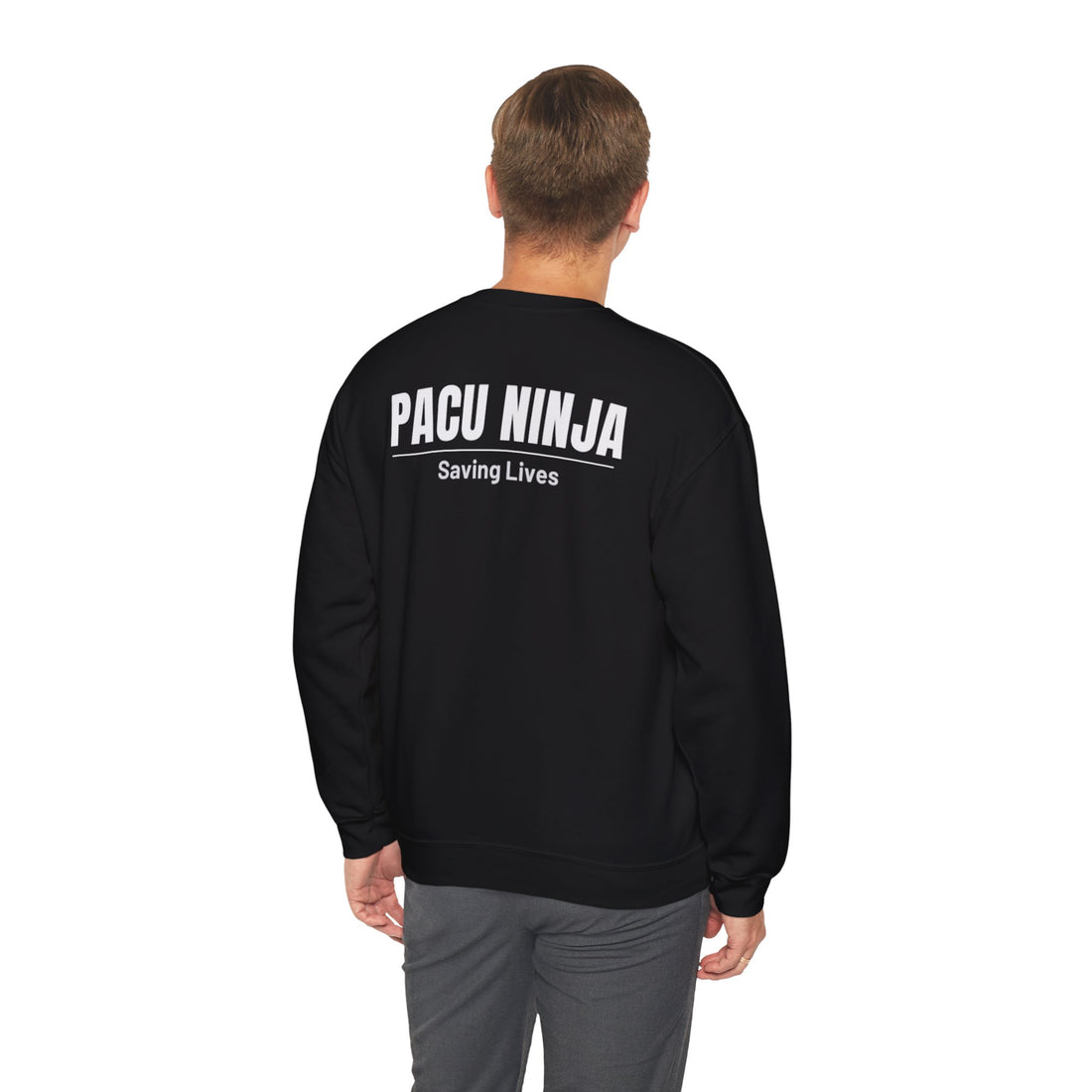 PACU Ninja Crewneck Sweatshirt – Saving Lives Stethoscope Design