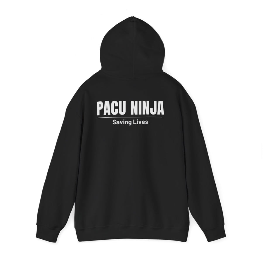 Nurse Stethoscope Hoodie — "PACU Ninja" Saving Lives Medical Pullover