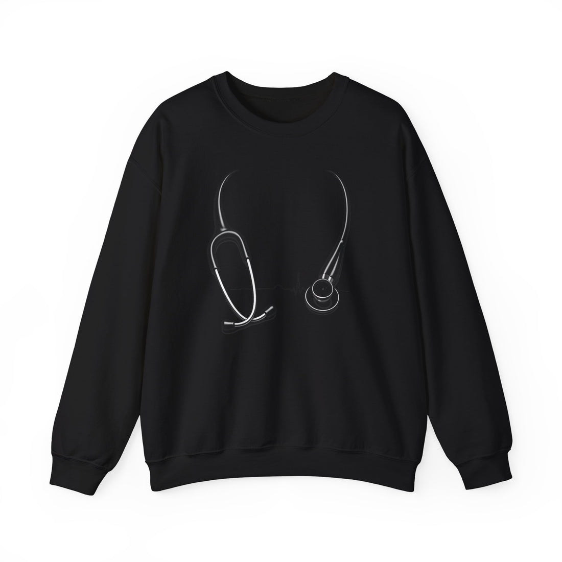 Oncology Ninja Sweatshirt – Stethoscope Medical Crewneck for Nurses & Doctors