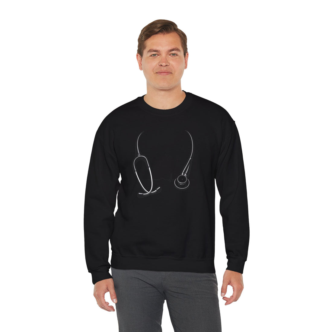 PACU Ninja Crewneck Sweatshirt – Saving Lives Stethoscope Design