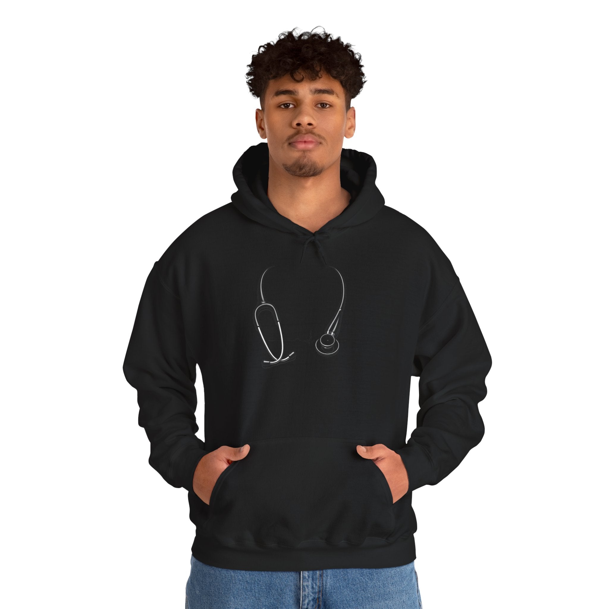 ICU Ninja Hoodie – Stethoscope Design "Saving Lives" Medical Sweatshirt