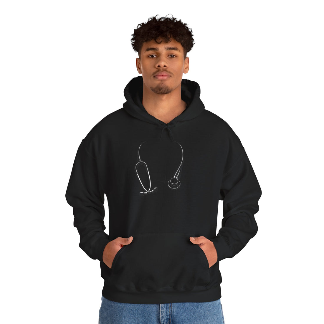 ICU Ninja Hoodie – Stethoscope Design "Saving Lives" Medical Sweatshirt