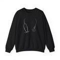 ER Ninja Crewneck Sweatshirt — Stethoscope Design, 'Saving Lives' Medical Gift