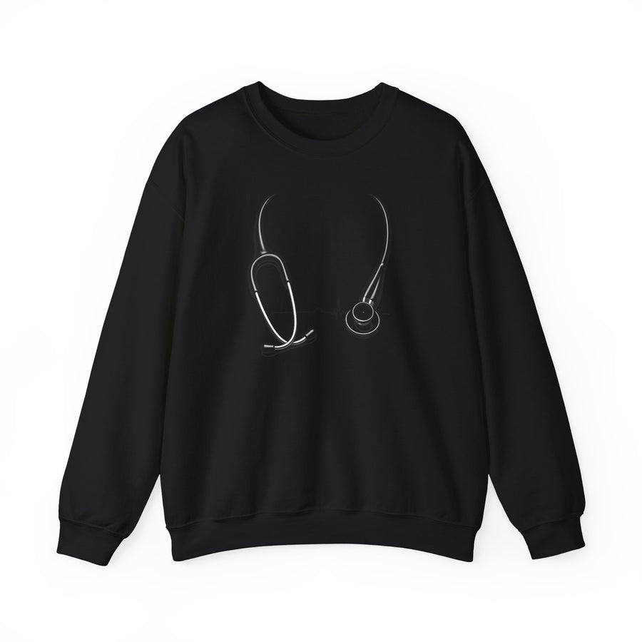 ER Ninja Crewneck Sweatshirt — Stethoscope Design, 'Saving Lives' Medical Gift