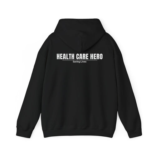 Healthcare Hero Hoodie – 'Health Care Hero: Saving Lives' Stethoscope Pullover
