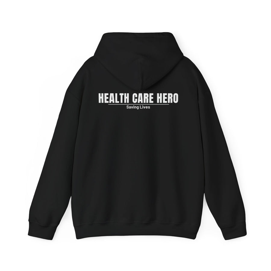 Healthcare Hero Hoodie – 'Health Care Hero: Saving Lives' Stethoscope Pullover