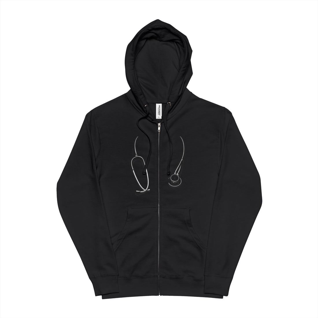 PACU Ninja Zip-Up Hoodie — Stethoscope Design, Saving Lives (Nurse & Medical Staff Gift)