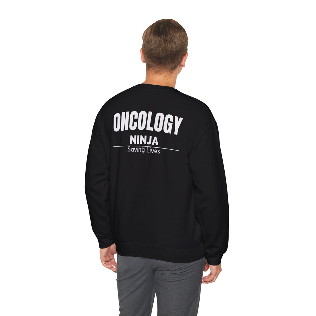 Oncology Ninja Sweatshirt – Stethoscope Medical Crewneck for Nurses & Doctors