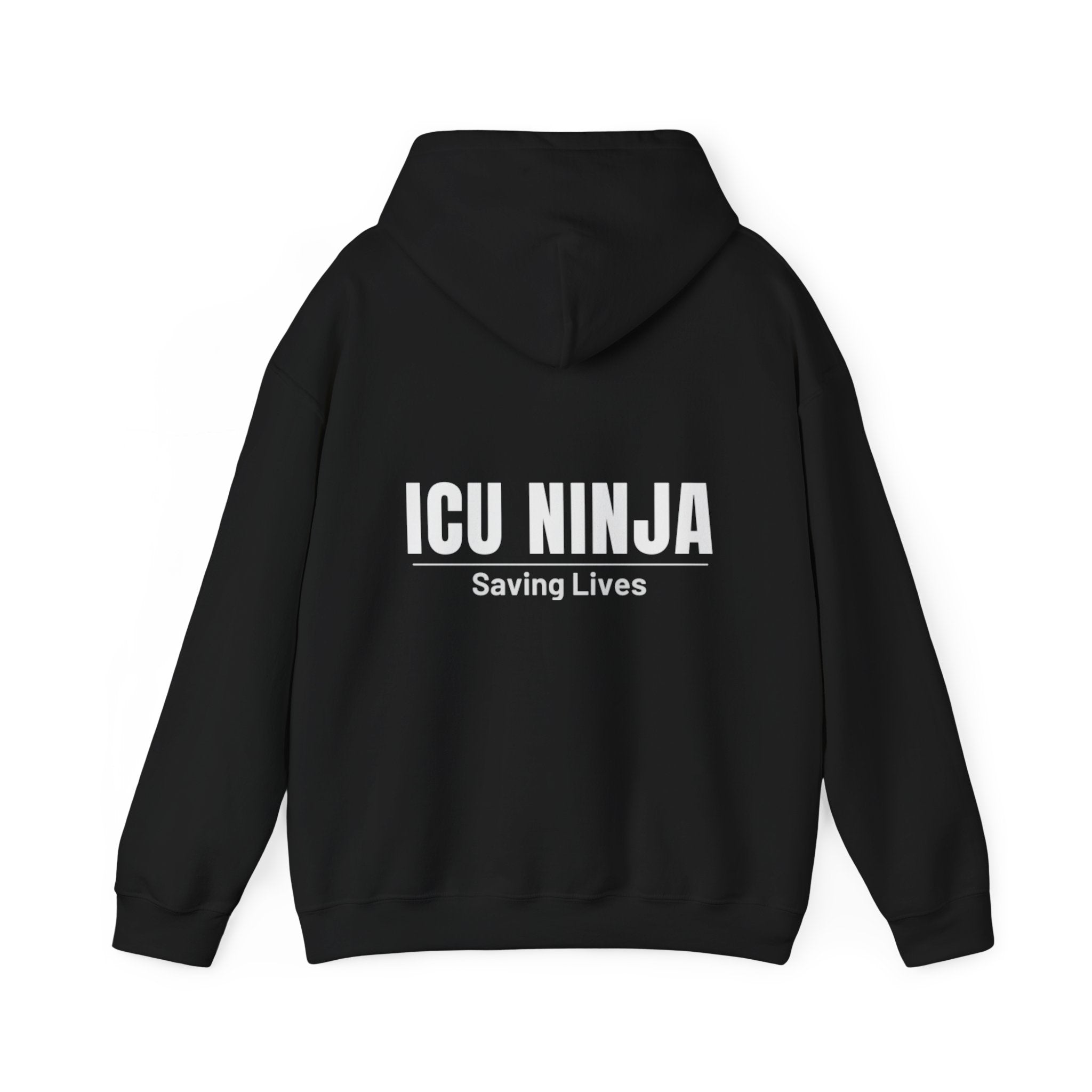 ICU Ninja Hoodie – Stethoscope Design "Saving Lives" Medical Sweatshirt