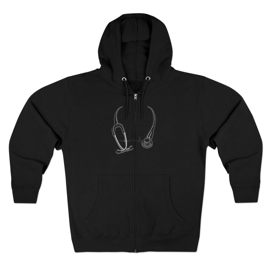 Med Surg Ninja Zip Hoodie — Stethoscope Design | Saving Lives Nurse Gift