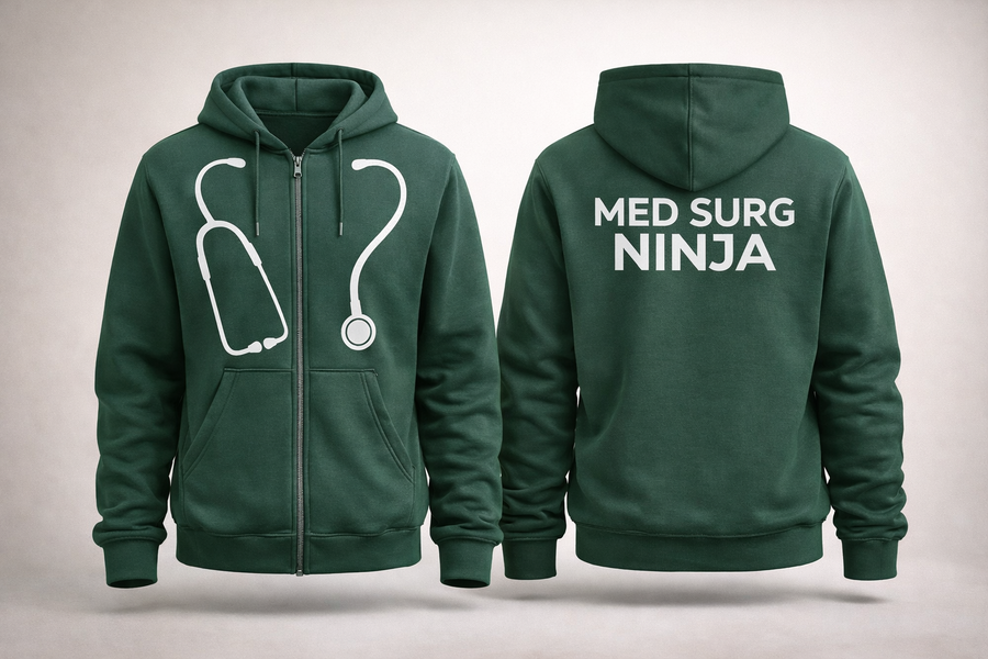 Fleece Zip Up Hoodie