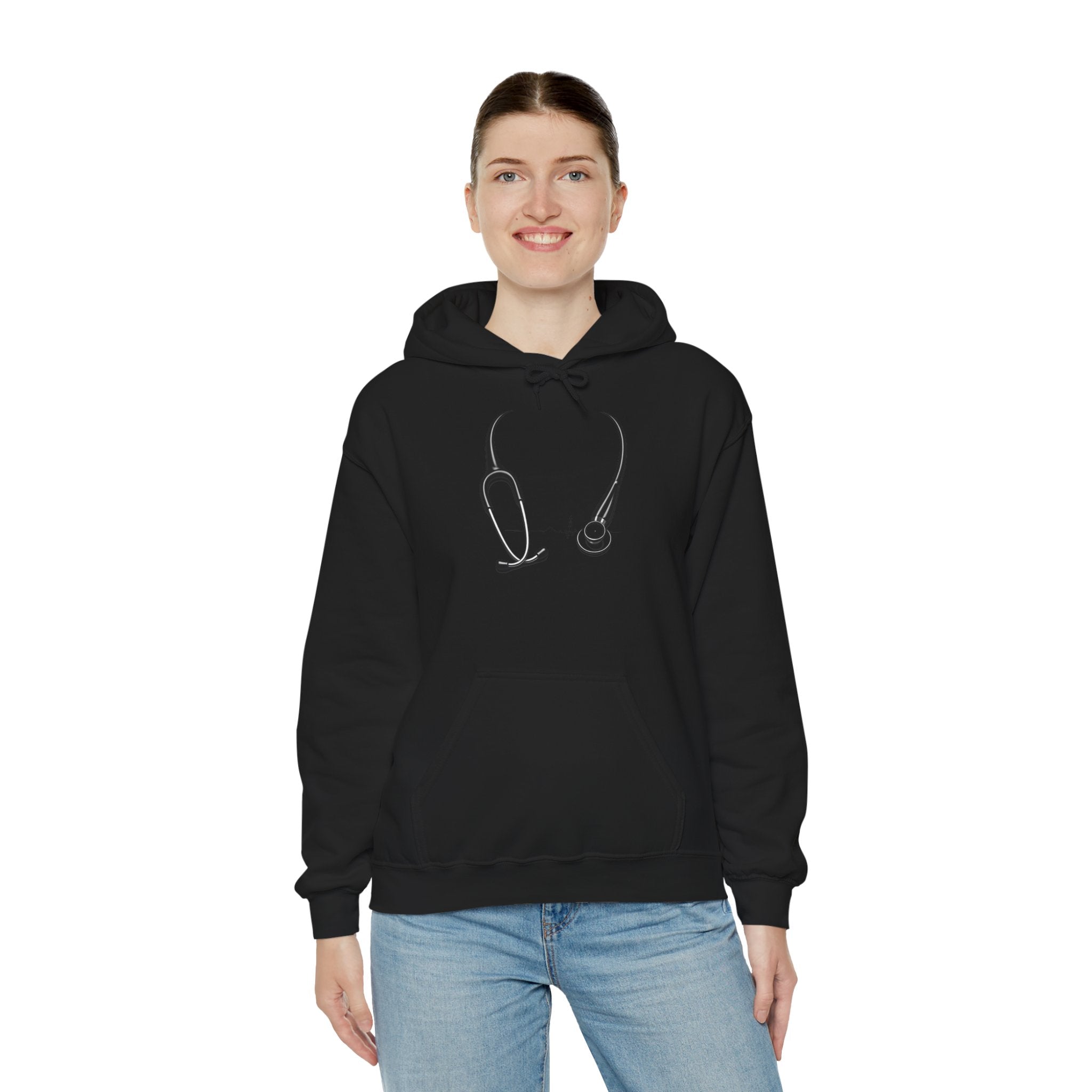 ER Ninja Hoodie – Stethoscope Design "Saving Lives"