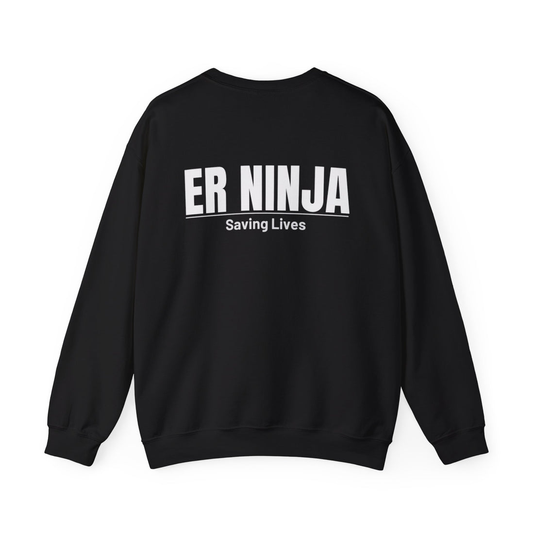 ER Ninja Crewneck Sweatshirt — Stethoscope Design, 'Saving Lives' Medical Gift