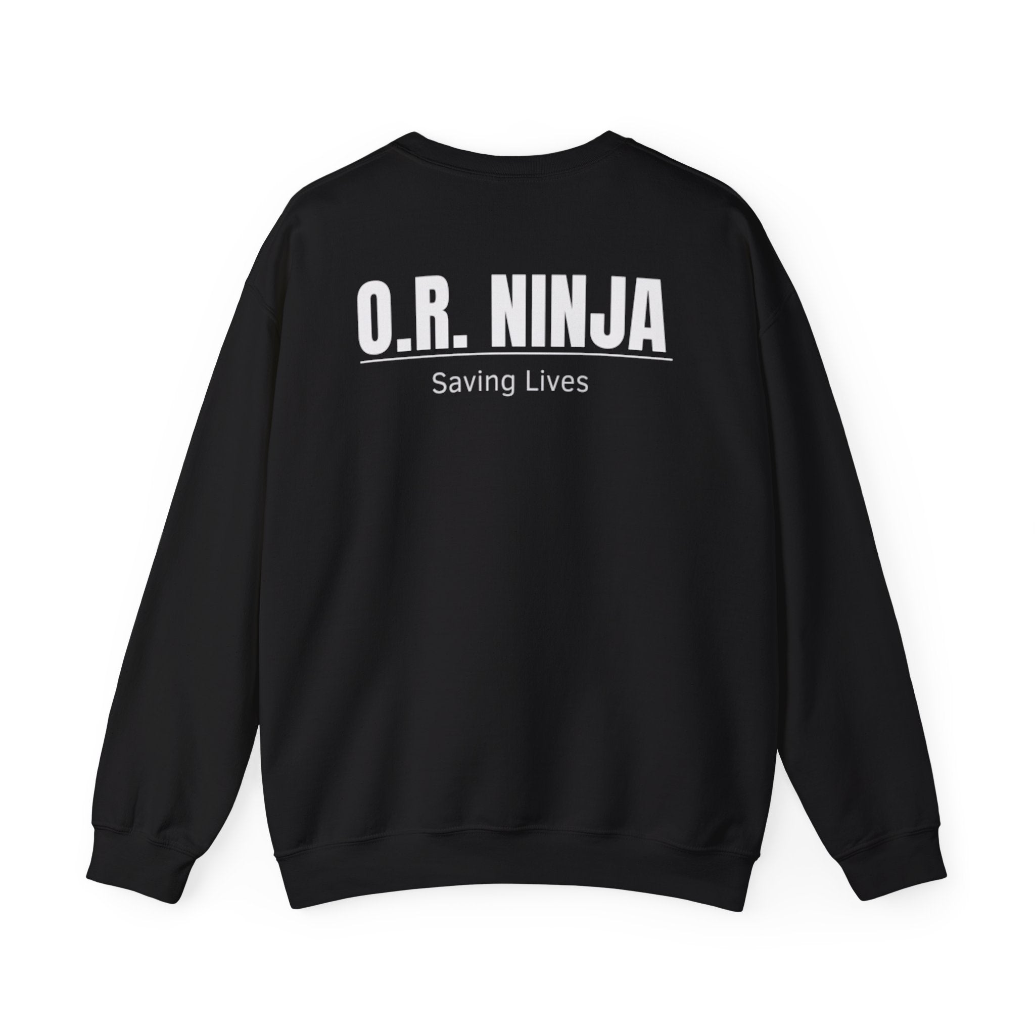O.R. Ninja Crewneck Sweatshirt - Surgical Team Stethoscope Design