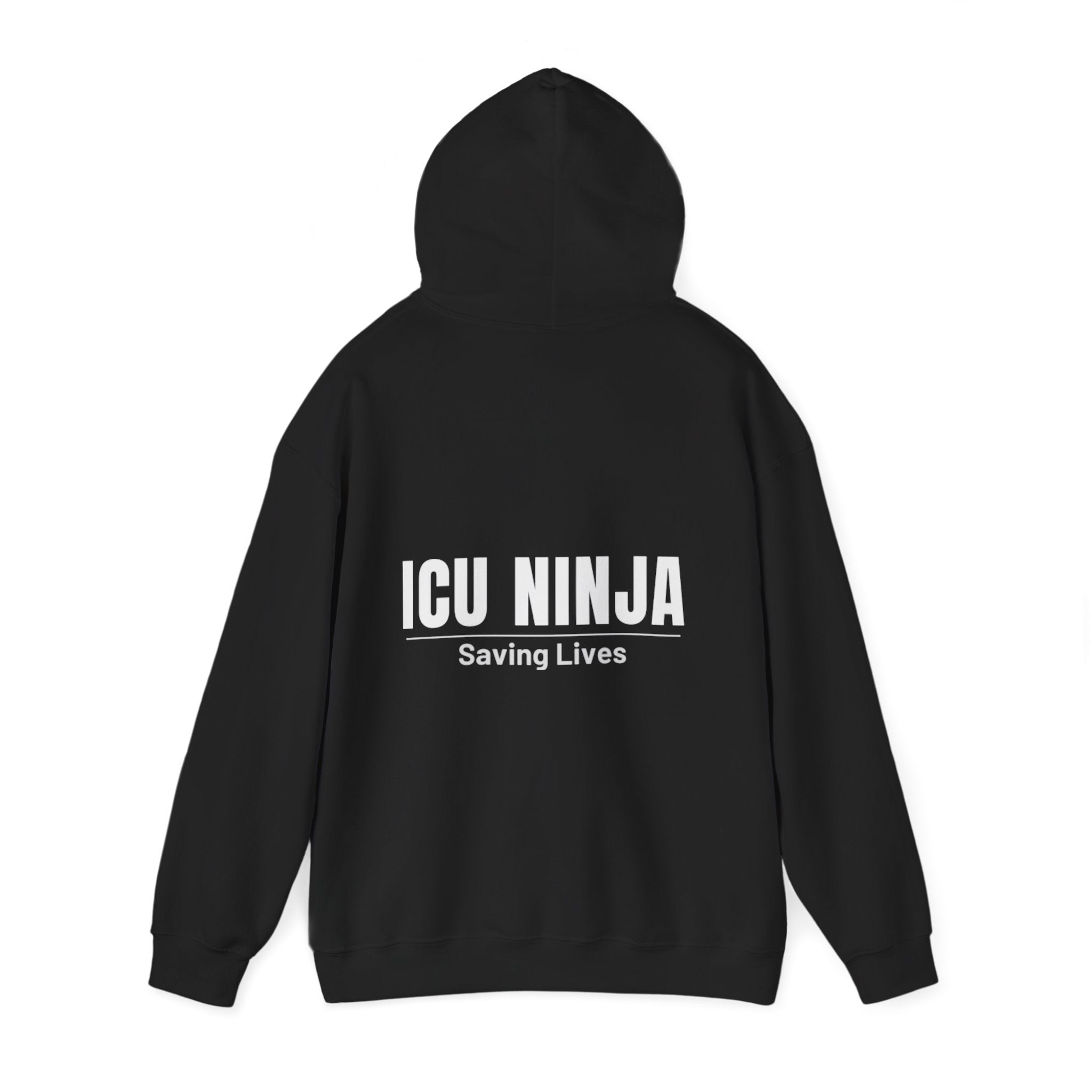 ICU Ninja Hoodie – Stethoscope Design "Saving Lives" Medical Sweatshirt